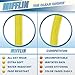 MIFFLIN-USA Flat Lanyards for ID Badges (Yellow, 36 Inch, 25 Pack), Comfortable Neck Straps