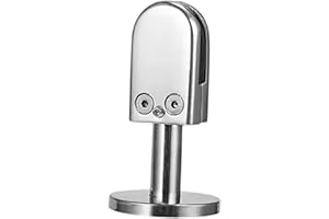 KiBcsLic Glass Clamp Fit Thickness 8-10mm Easy to Install Glass Bracket for Deck Balcony Railing