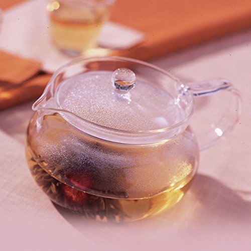 Hario ChaCha Kyusu Maru Teapot Heatproof Glass Teapot 450 mL, Glass