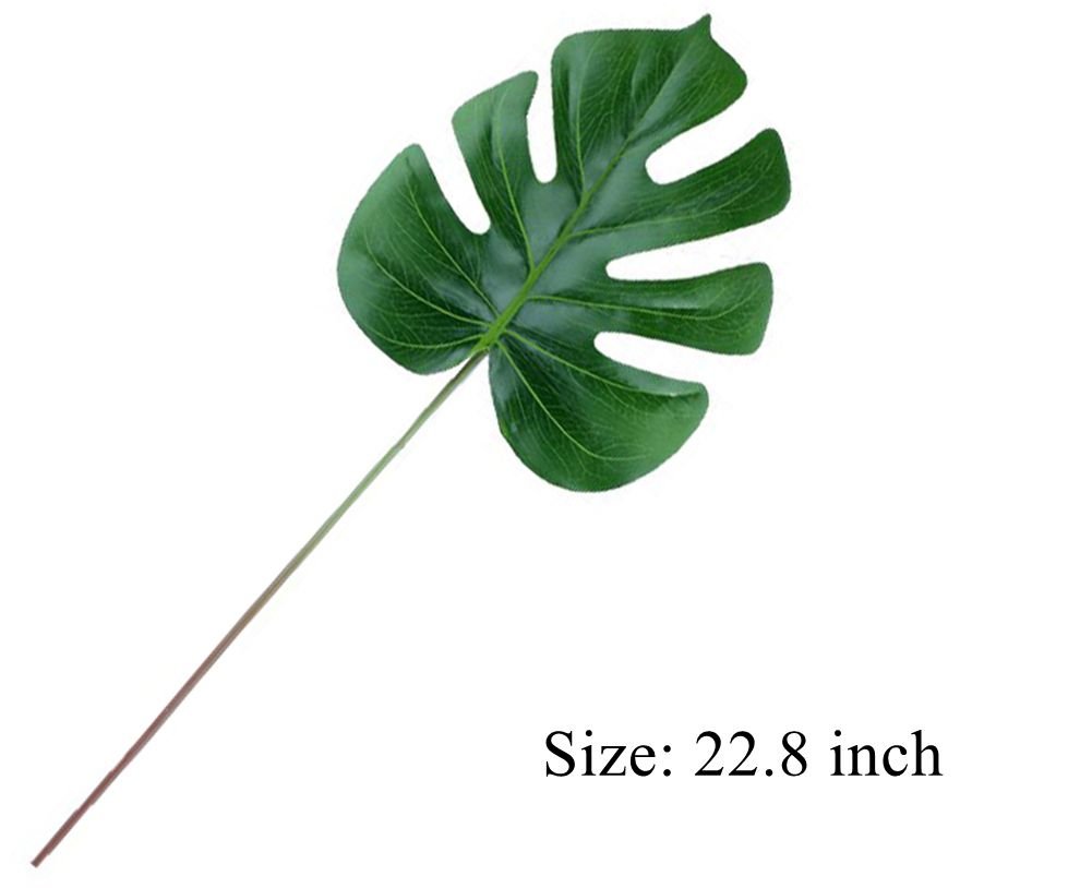人気ブランドを Ahvoler人工tropical Monstera Leaves Palm Leaf八角形リーフボストンfern Bush植物 フェイク葉緑色植物のルアウパーティーsupplies写真小道具ホームウェディング装飾 組み合わせ4パック B07ctjwfc4 高質で安価 Www Lurin Com