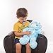 BSTAOFY WEWILL Creative Light Up LED Inductive Teddy Bear Stuffed Animals Plush Toy Colorful Glowing Teddy Bear Nice Gift for Birthday Christmas Valentine, 20- Inch(Blue)