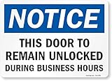 SmartSign-S-0998-EU-14 "Notice - This Door To