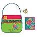 Stephen Joseph Girls Quilted Song Bird Purse and Wallet with Charm