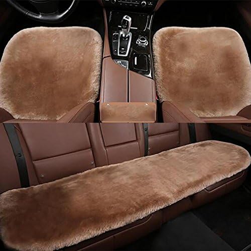 LPY-Genuine Sheepskin+Fibber Universal Car Seat Cushion , lilacs
