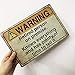 Funny Warning Sign: Retired Person on Premise, Tin Metal Sign for Home Yard Patio Man Cave, 8x12 Inch/20x30cm