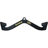 BLUSLM LAT Pull Down Bar for Cable Machine, LAT Pulldown Attachments T-bar V-bar Cable Attachment for Gym, Back Tricep Streng