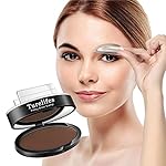 Turelifes Waterproof Eye Brow Stamp Powder Perfect Eyebrow Power Seal Nature Eye Brow Powder Delicate Shape (Dark brown)