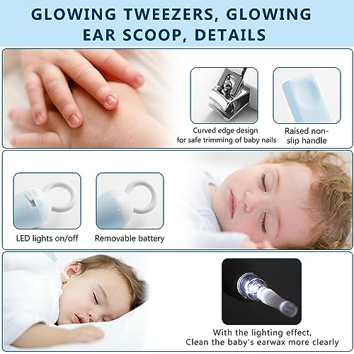 Sunnaltree Fingernail Trimmer Kit,Baby Nail Clippers 6in1,First Aid