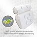 Docilaso Bath Pillow, Quick Dry Bathtub Pillow with 4D Air Mash Technology and 7 Suction Cups for Neck and Back Support, Suitable for All Bathtub, Hot Tub, Jacuzzi and Home Spa