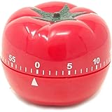 yueton Kitchen Craft Mechanical Wind Up 60 Minutes Timer 360 Degree Rotating Tomato Shape Kitchen Cooking Timer