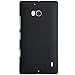 Nillkin Frosted Matte Hard Back Case Cover Shell Pack of Screen Protector Film Compatible for Nokia Lumia 930 Verizon Icon 929 (Black)