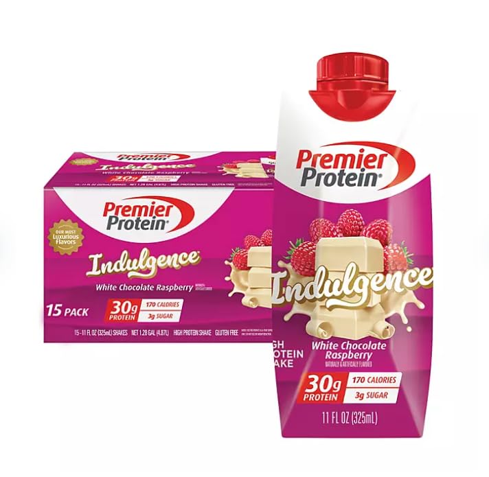 Premier Protein 30g Shake, White Chocolate Raspberry (15-Pack)