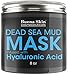 Dead Sea Mud Mask Infused With Hyaluronic Acid, 8oz — Exfoliate, Cleanse And Detoxify Your Skin | Reduces Pores, Breakouts and Wrinkles | Repairs Signs of Aging Naturally by Buena Skin