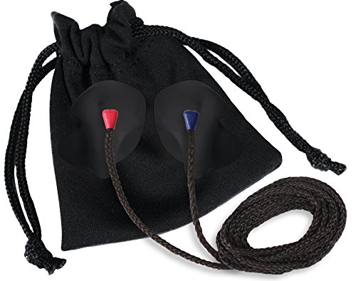 EAR DIY (Do-It-Yourself) Custom Molded Earplug Kit (Black) with Cord