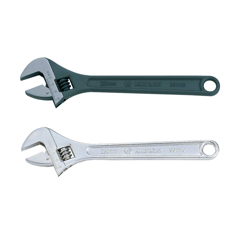 KING TONY 3611-24HP Chrome Vanadium Alloy Steel Adjustable Wrench, 600 mm Length