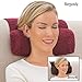 Collections Etc Adjustable Neck Roll Plush Support Pillow for Travel or Home - Machine Washable, Brown