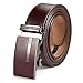 Vbiger Fashionable Embossed Genuine Leather Belt with Automatic Buckle (one size, Coffee)