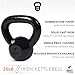 Kettlebell Weights Cast Iron by Day 1 Fitness – 20 Pounds - Ballistic Exercise, Core Strength, Functional Fitness, and Weight Training Set - Free Weight, Equipment, Accessories