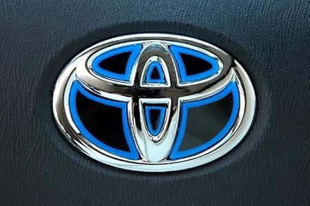 Amazon Jhc T02bl Jdm ヒートカラーデコシート ステアリングエンブレム シナジーブルー Toyota ハリアーハイブリッド 05 3 Mhu38w エンブレム 車 バイク