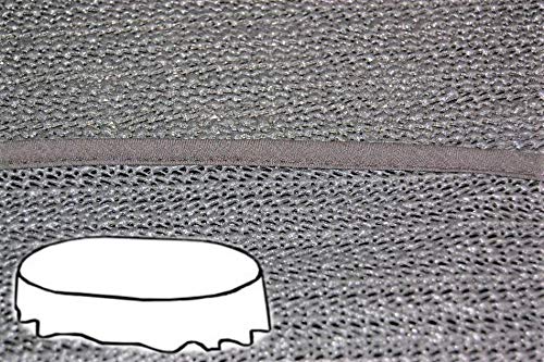 Garden tablecloth oval 160 x 220 cm table cloth with hem, washable, garden tablecloth, balcony, terrace, weatherproof Traditional 160x220 cm grey