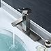 RBROHANT Bathroom Faucet, 1 or 3 Hole Vanity Sink Faucets with Deck Plate (Solid Brass, 3.95 Pounds, 8 inch) (Brushed Nickel)