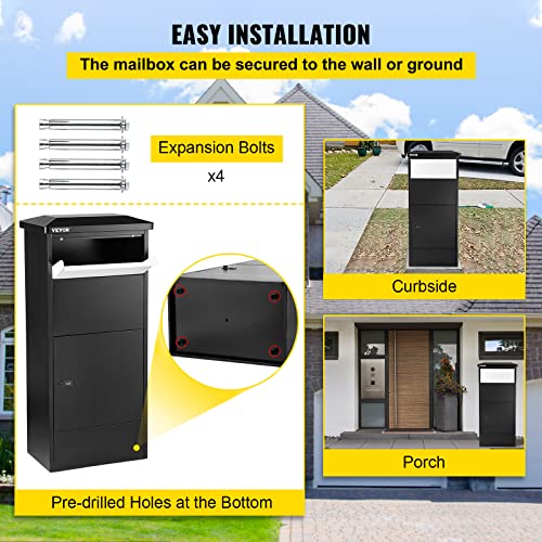 VEVOR Package Delivery Box, 18.9"x 12" x