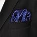 SHLAX&WING Navy Dots Pocket Square for Men Silk Business Handkerchief New