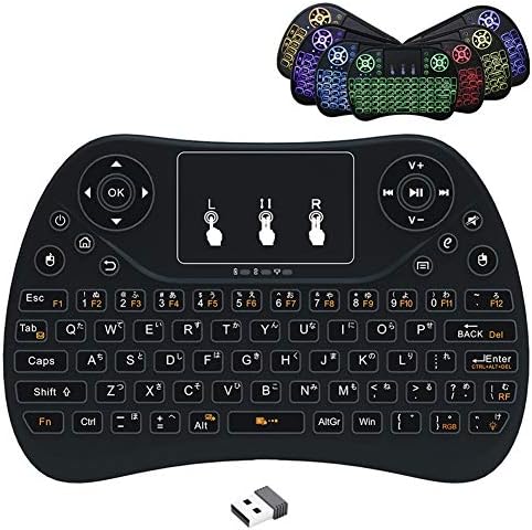 ミニキーボードワイヤレス 2 4ghz マウス一体型 Usbレシーバー付き ポータブル 超小型 ワイヤレスキーボード 多機能ボタン 日本語配列 7色自由変換 Amazon Htpc Ps3 情熱セール 日本語取説付き Fire Tvボックス等対応 Pro Tv Ps4 Iptv Android