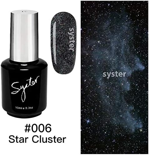 SYSTER 10ml Fall/Winter Nail Art Soak Off UV Gel Polish Manicure UV/LED Lamp (#006)