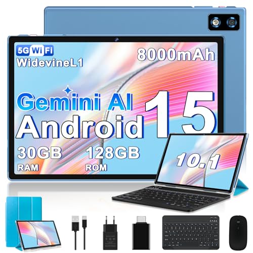 2026 Tablet 10 Zoll Android 15 Gemini AI, 30 GB RAM + 128 GB ROM (TF 2TB), Octa-Core 2.0 GHz, 8000…