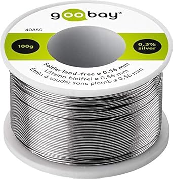 Goobay 40850 - Hilo de estaño sin plomo (0, 56 mm de diáme