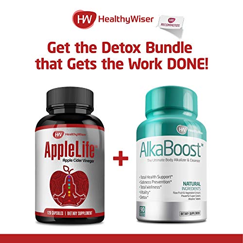 image for HealthyWiser Apple Cider Vinegar Capsules 1000mg - 100% Natural Non-GM