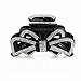Women Elegant Butterfly Diamond Hair Clip Claw Big Large Hair Accessories Side-knotted Clip
