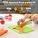 zanmini Color-Code Cutting Boards for Kitchen, Dishwasher-Safe Chopping Boards Set of 3, with Non-Slip Feet and Handing Hole Stand, BPA-Free, FDA Approved, Eco Friendly