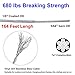 Blika Globe String Suspension Hanging Kit, Outdoor Light Guide Wire, Include 164ft Transparent Vinyl Coated 304 Stainless Steel Cable, Turnbuckle and Hooks.(Upgrate Versio, Silver