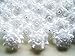 (100) Silk White Roses Flower Head - 1.75