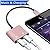 Lightning Headphone Adapter Charger for iPhone 7/7 Plus/8/8 Plus/X/10, Adaptor Support for Audio + Charging + Phone Call + Music Control for iPhone 7,Support iOS 10.33/11.2 or Later (Rose Gold) by Leantuq