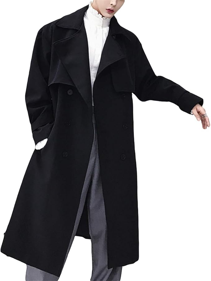 Amazon Mirroryou ミラーユー ダスターコート メンズ ロング ダブルボタン コート ジャケット 通販