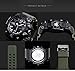 Bounabay Men's Military Digital Sport Watch Water Resistant Outdoor LED Back Light Display,Blue