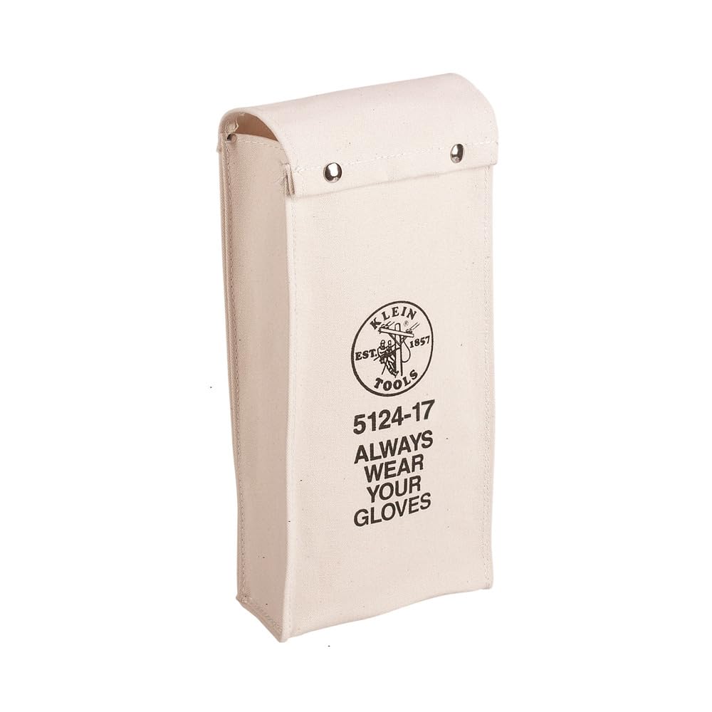 Klein Tools 5124-17 Glove Bag | 17-Inch No. 10 Canvas Tool Pouch for Electricians & Technicians