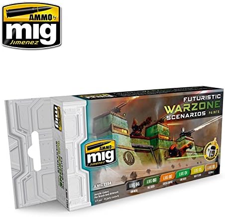 Ammo of Mig Futuristic Warzone Scenarios Set Acrylic Colors 6 x17ml #7154