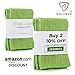 SOLLIEVO Microfiber Multipurpose Purpose Cleaning Cloth with IonTek© - Lint Free, Streak Free Towels - 300 Wash Guarantee - 3Pack (Green).