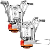 Reehut Ultralight Portable Windproof Camp Stoves for Camping, Outdoor, Backpacking & Hiking (Orange)