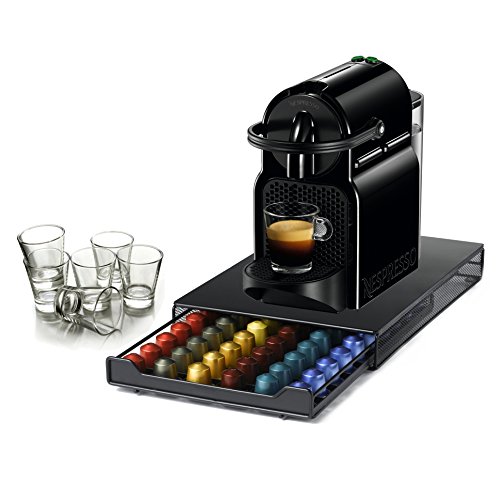 Nespresso Original Line Inissia Black Coffee and Espresso Maker with 60
