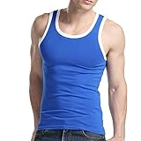Xudian Men Tank Top Stretchy Athletic Sleeveless Shirt Crew-neck