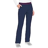 Med Couture Women's Yoga Pull-On Pant with 7 Pockets Ultra-Soft Rib-Knit Waistband and 2-Way Stretch Technology - MC7739