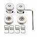 Wangdd22 2pcs GT2 Pulley 20 Teeth Bore 5mm + 5m GT2 Timing Pulley Belt + 2pcs Idler +4pcs Belt Locking Spring for 3D printer RepRap