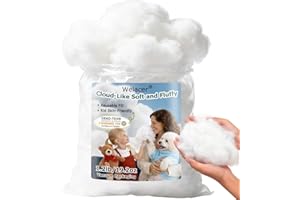 Welacer Pillow Stuffing 1.2lbs, Polyfill Stuffing for Stuffed Animals, Crafts, DIY Plush Toys, Back Cushions, Cloud Decoratio
