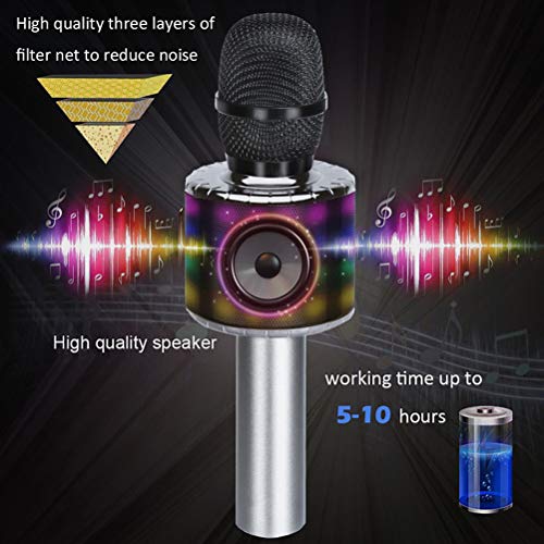 4 Wireless+Bluetooth+Microphone+Multi+color+Portable