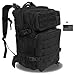 Z ZTDM 40L 3-Day Weekend Pack, Tactical Backpack with MOLLE Webbing, USA Flag Patch, Heavy Duty Rucksack, for Outdoor Hunting Camping Trekking Fishing Travel Trip (40L Black)